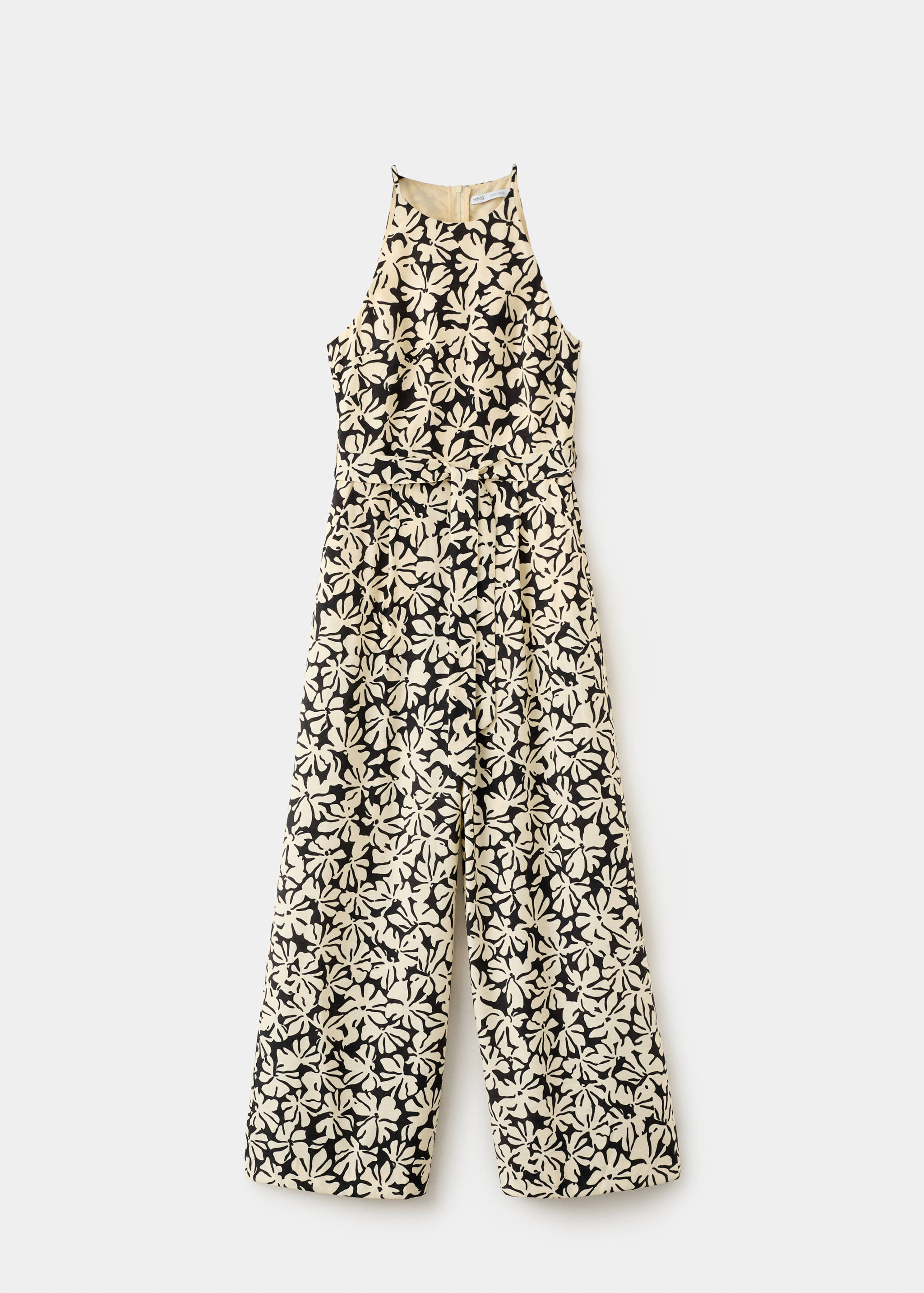 Mono estampado floral cinturón - Artículo sin modelo