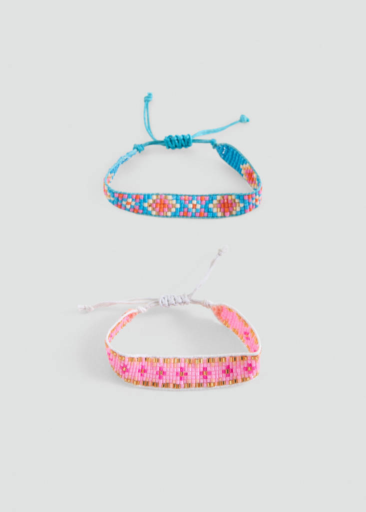 Pack of 2 combined bracelets — Pink