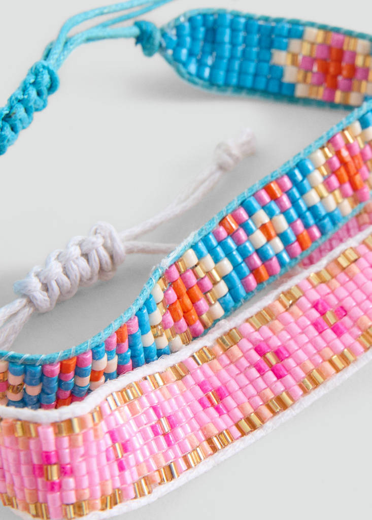 Pack of 2 combined bracelets — Pink