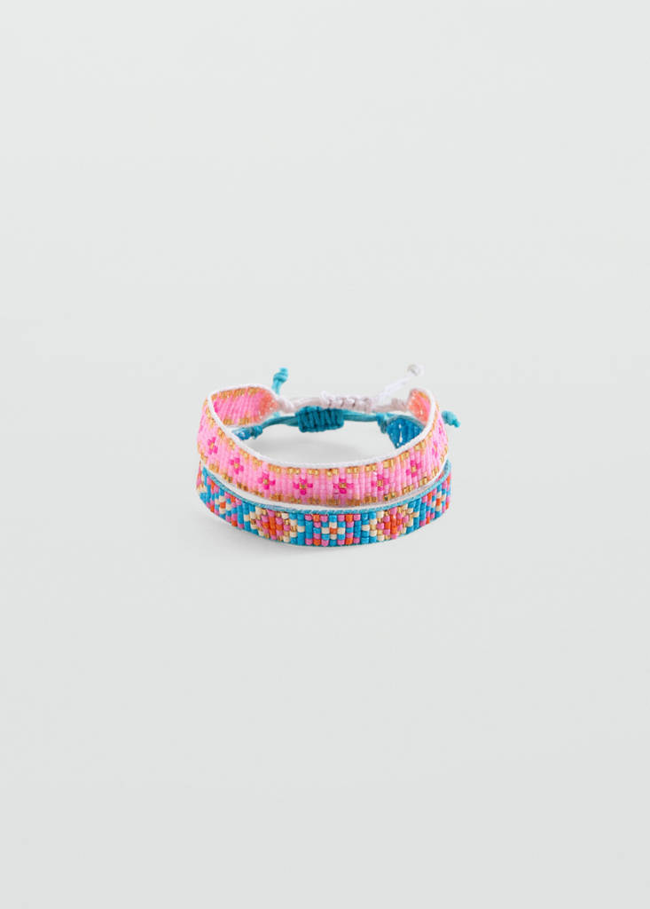 Pack of 2 combined bracelets — Pink