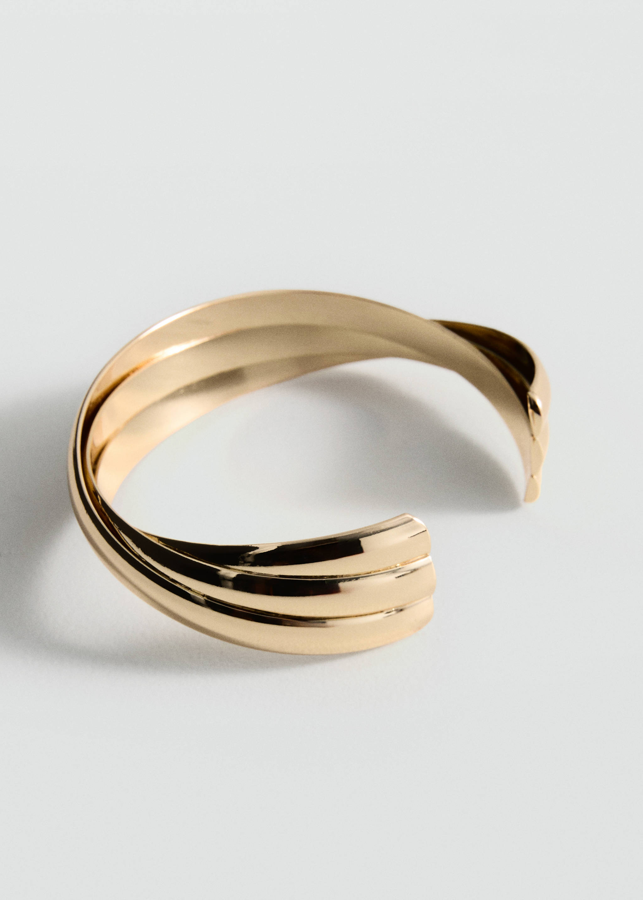 Rigid bracelet with relief - Medium plane