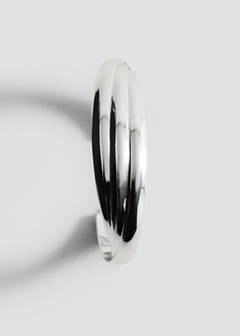 Rigid bracelet with relief — Silver 3