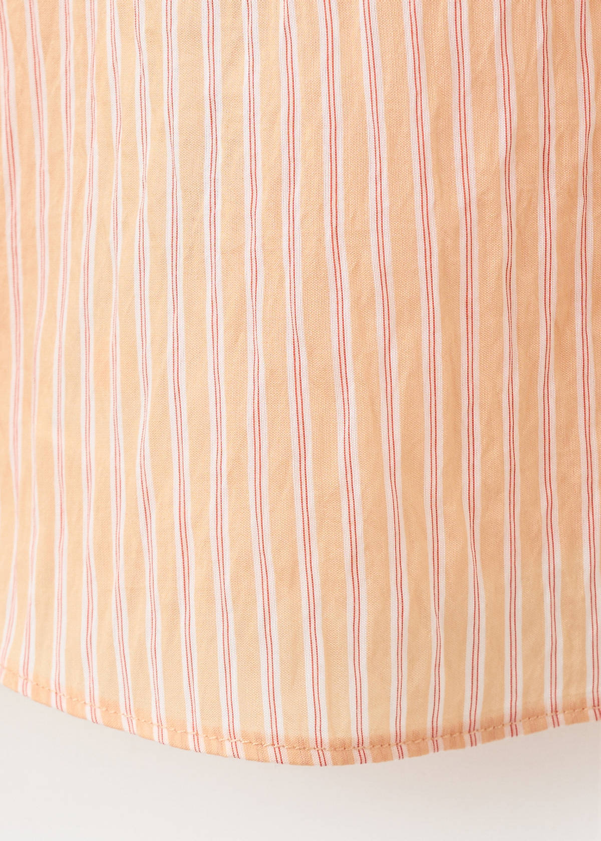 Striped lyocell halter top — Orange