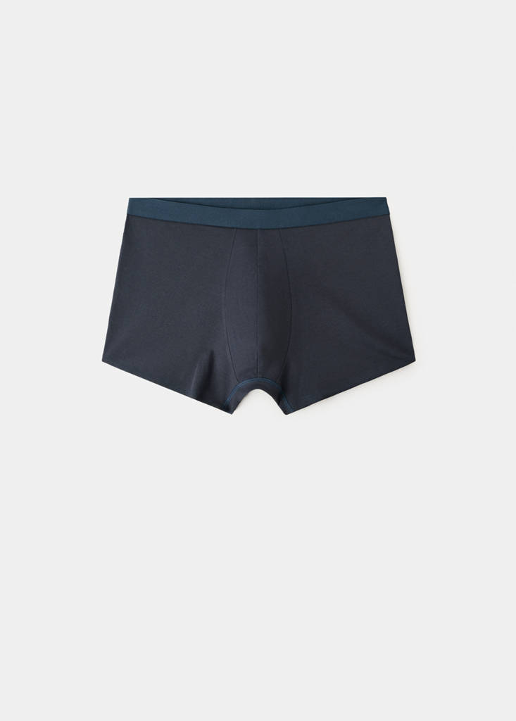 Pack of 3 cotton combination briefs — Navy