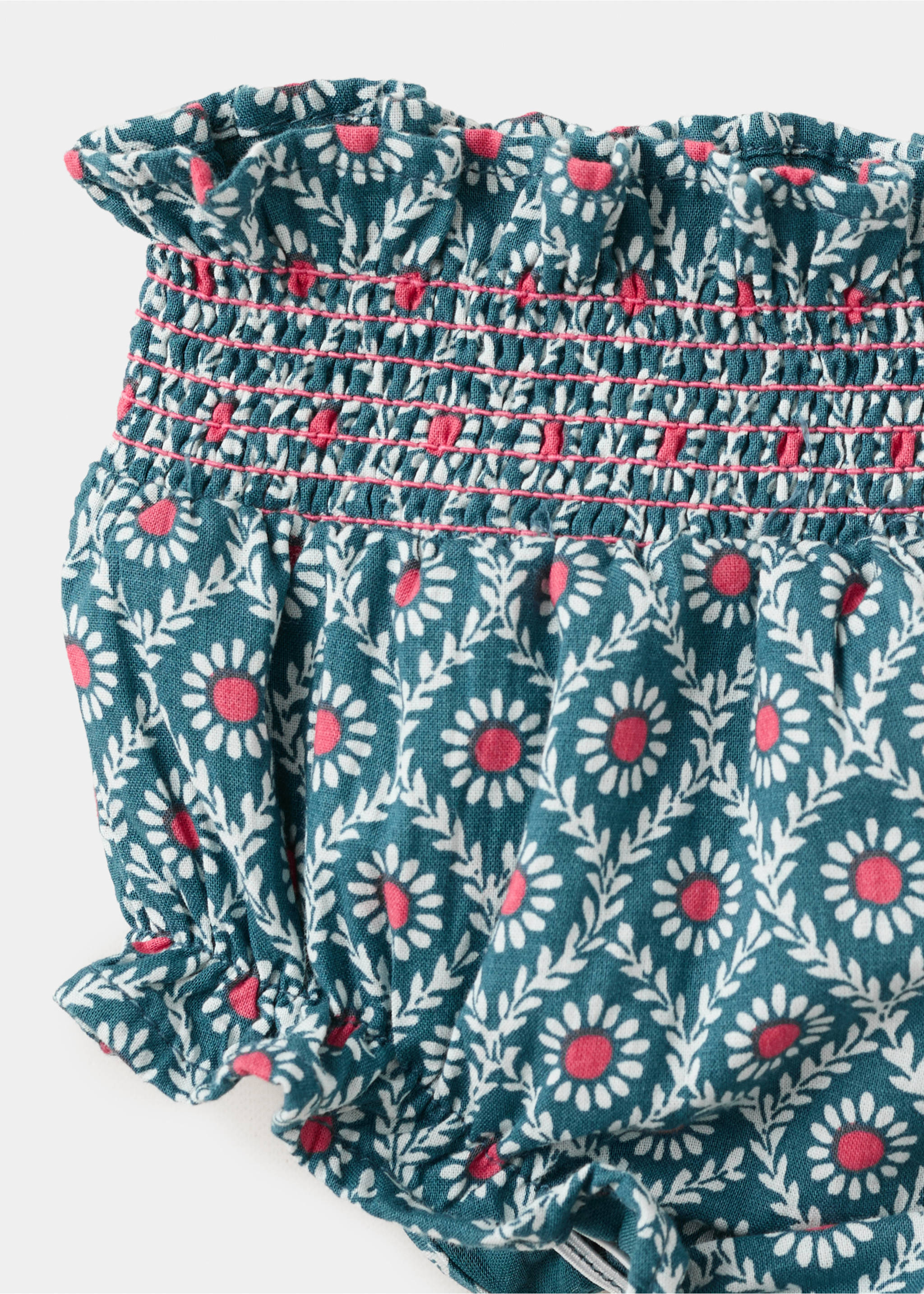 Robe et culotte imprimées - Détail de l'article 8, Bleu pétrole. Ref: 37071403-00.