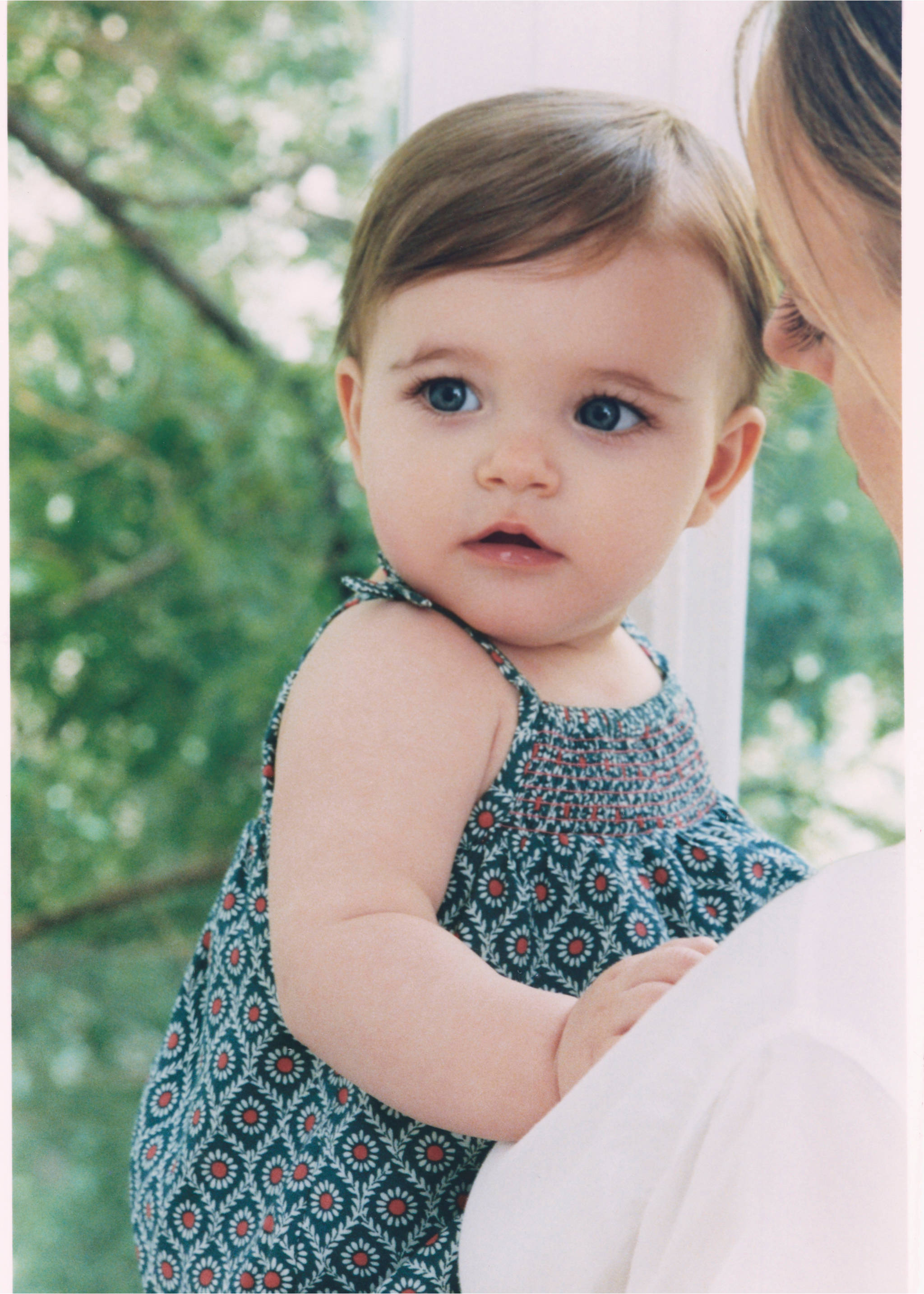 Printed dress and nappy cover - Details of the article 5, Petrol Blue. Ref: 37071403-00.