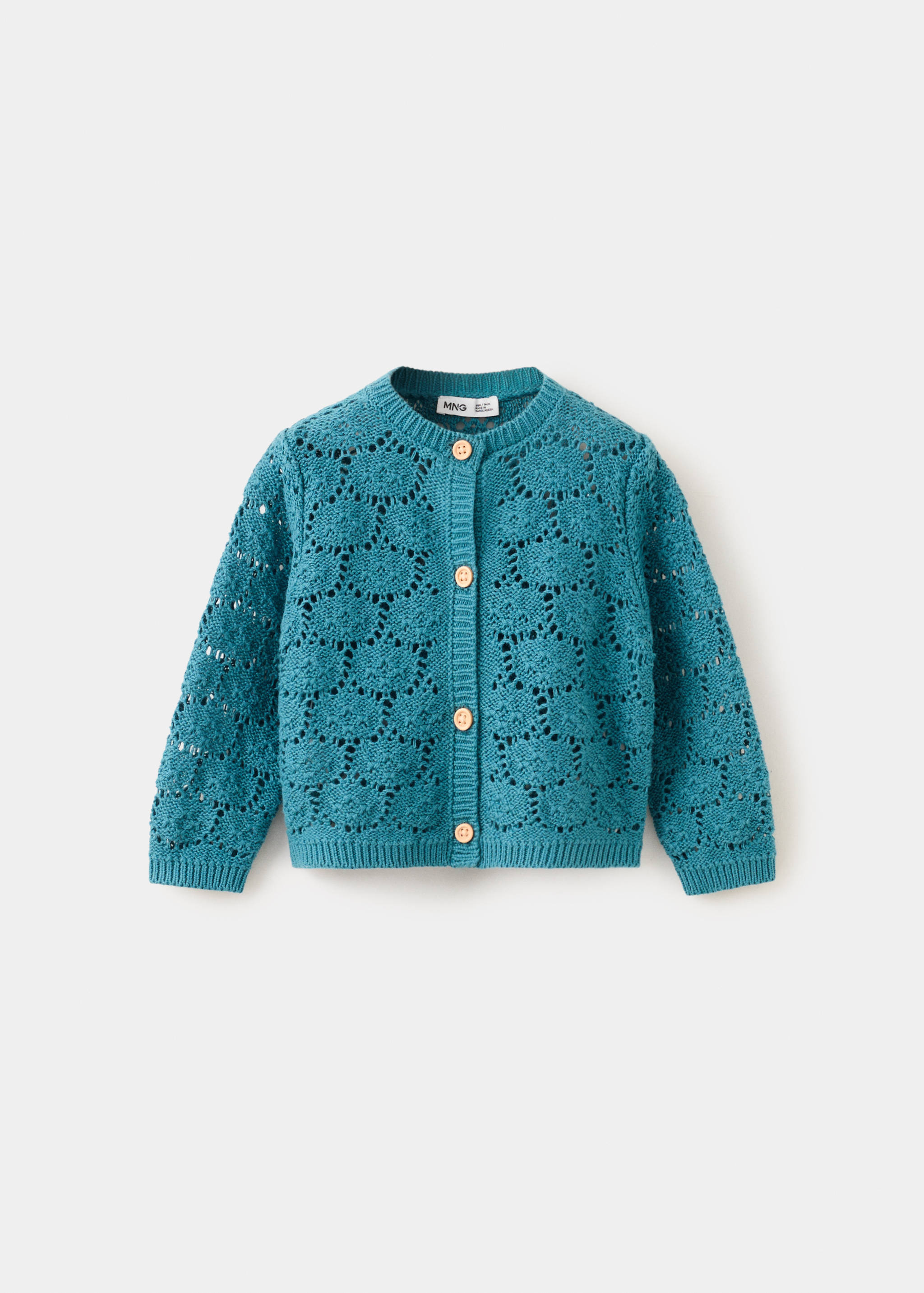 Openwork knit cardigan - Article without model