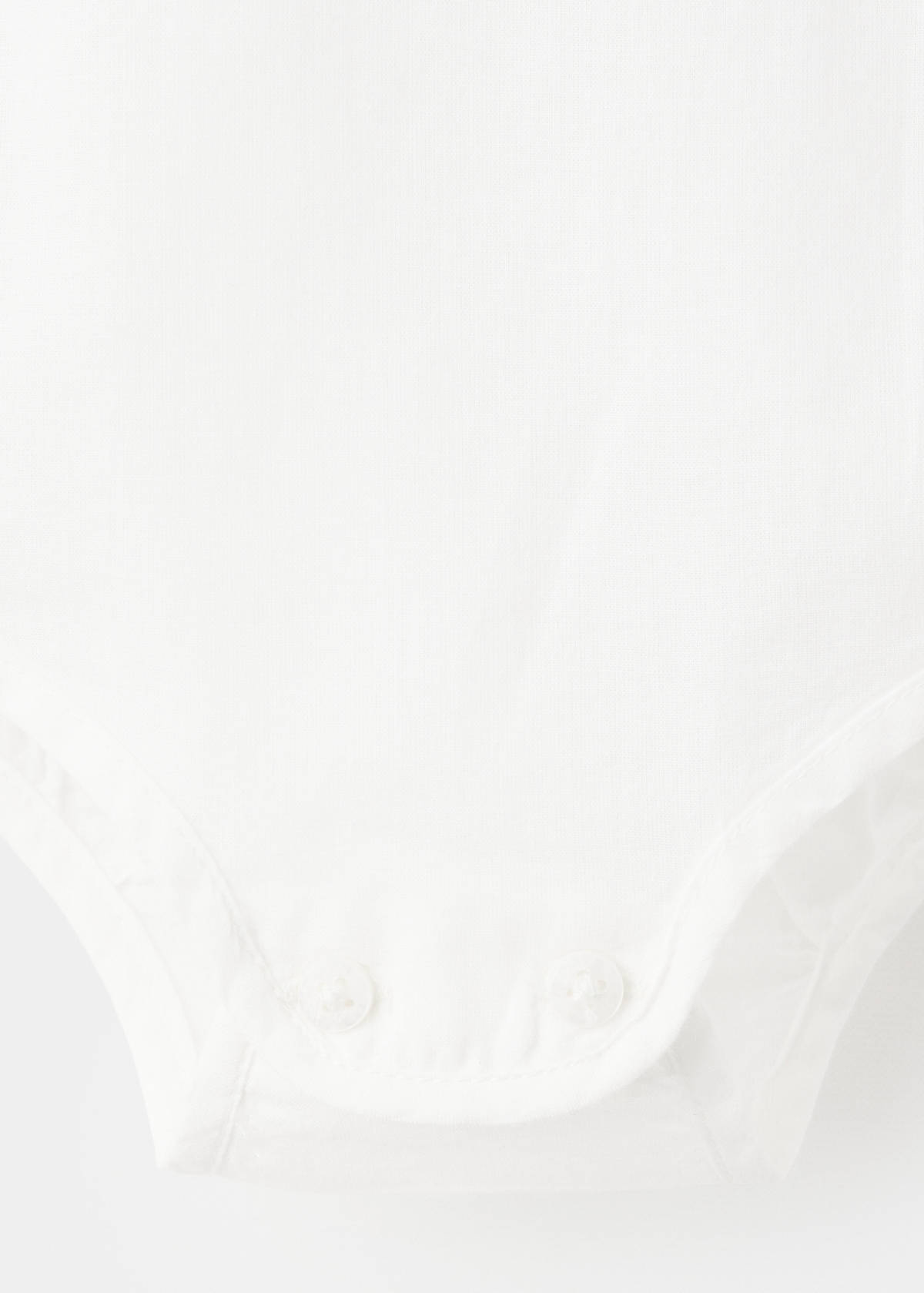 Cotton playsuit with ruffles — Off White