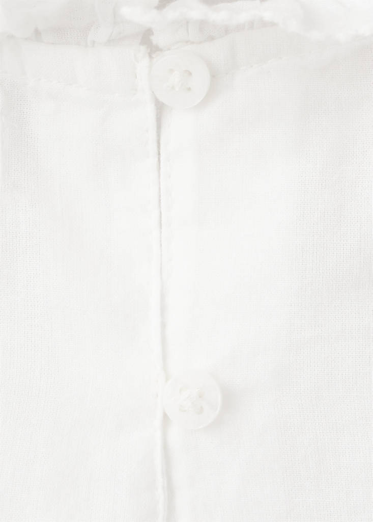 Cotton playsuit with ruffles - thumbnail 4