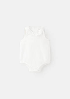 Cotton playsuit with ruffles — Off White 1