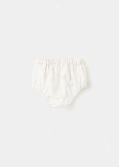 Striped cotton romper — Mustard 3