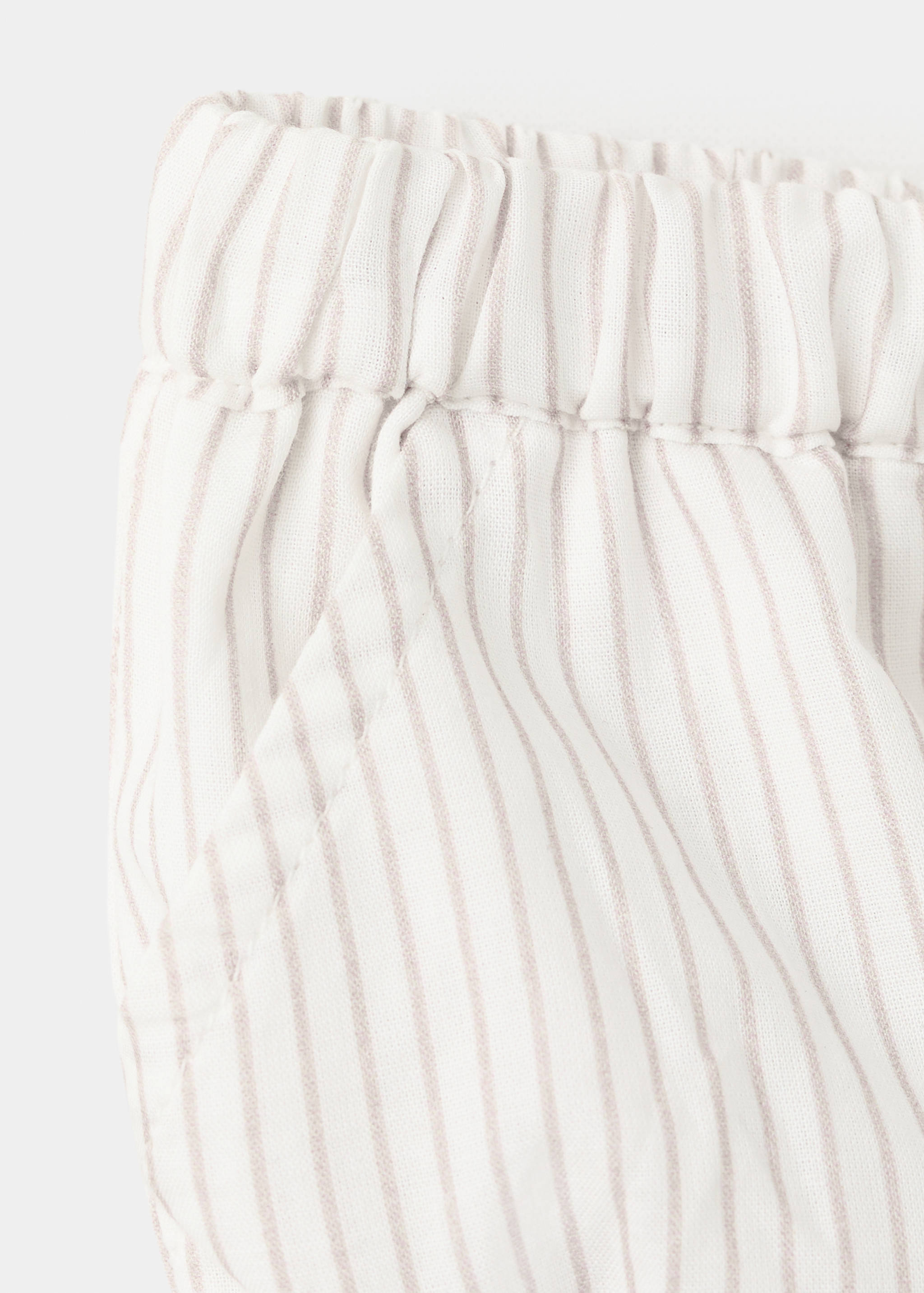 Striped cotton romper - Details of the article 8