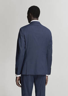 Super slim-fit suit jacket in stretch fabric — Ink Blue 3