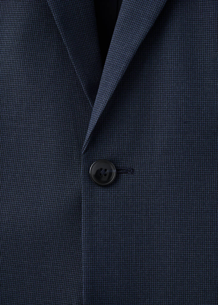 Super slim-fit suit jacket in stretch fabric — Ink Blue