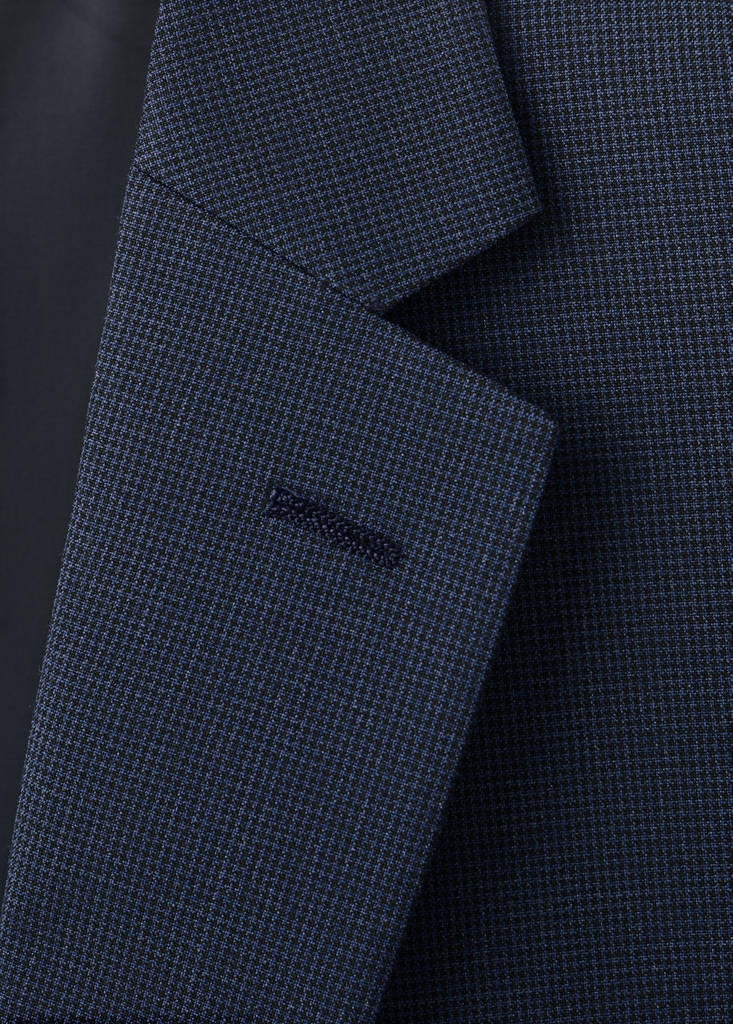 Super slim-fit suit jacket in stretch fabric — Ink Blue