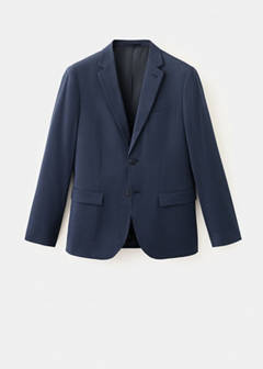 Super slim-fit suit jacket in stretch fabric — Ink Blue 5