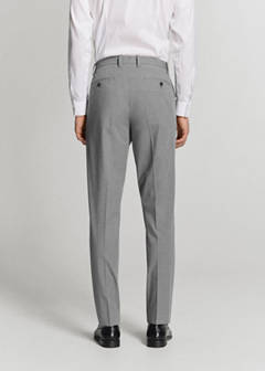 Stretch fabric super slim-fit suit trousers — Grey 3