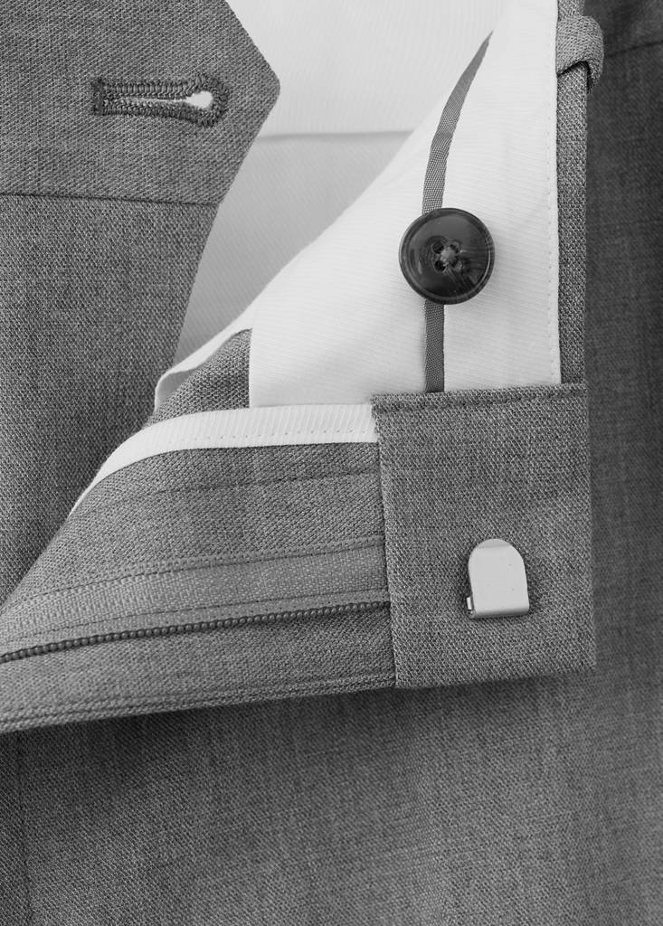 Stretch fabric super slim-fit suit trousers — Grey
