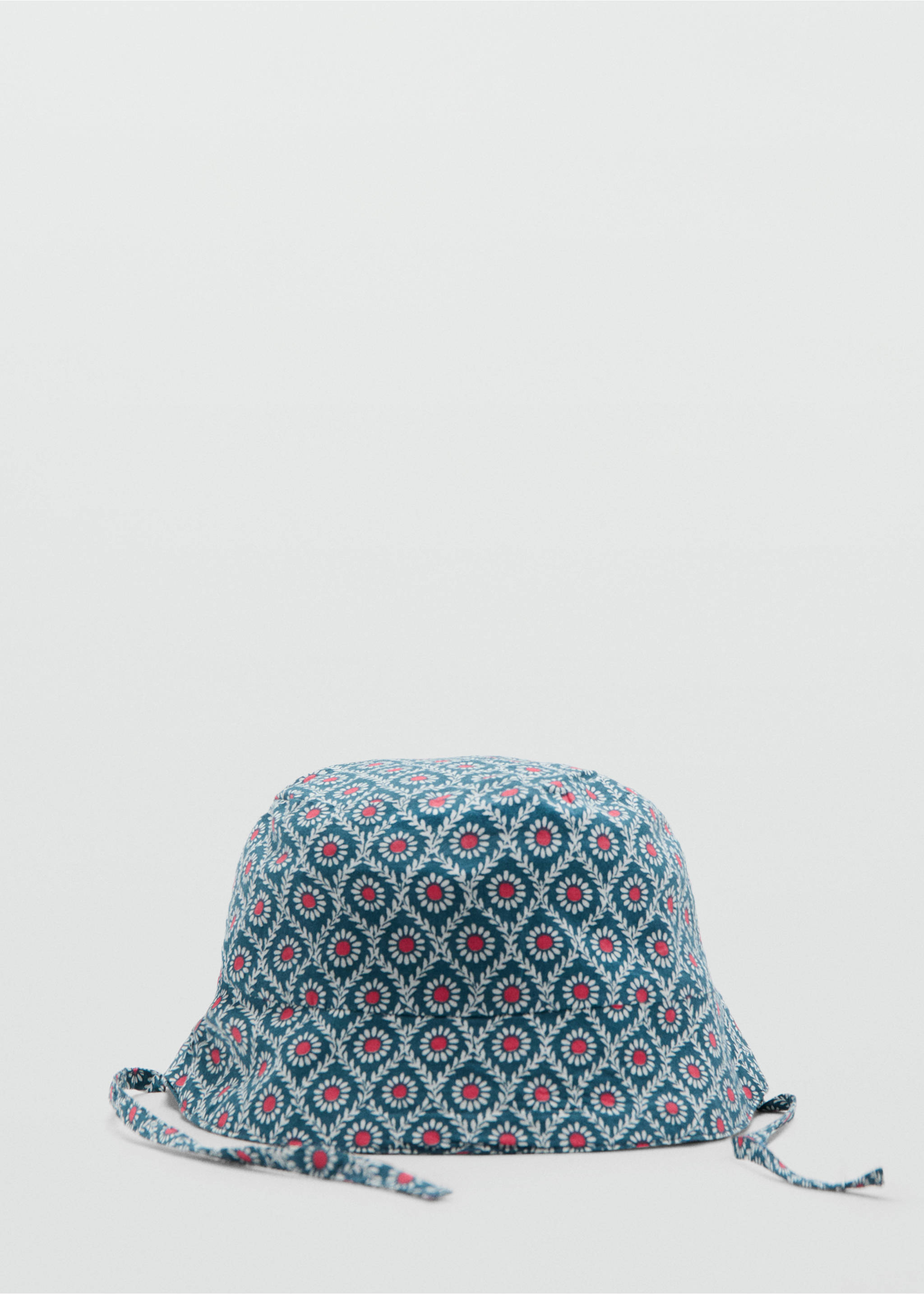Bonnet imprimé coton - Article sans modèle, Bleu marine. Ref: 37071416-00.