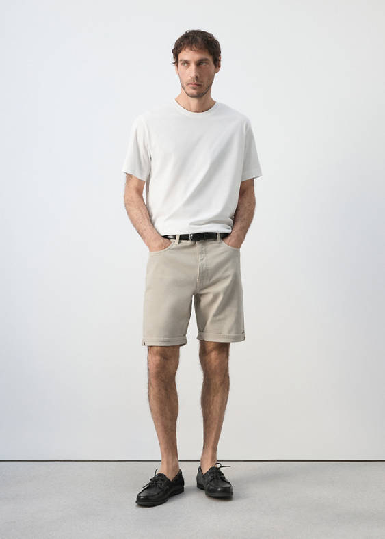 Bermudy dżinsowe slim fit