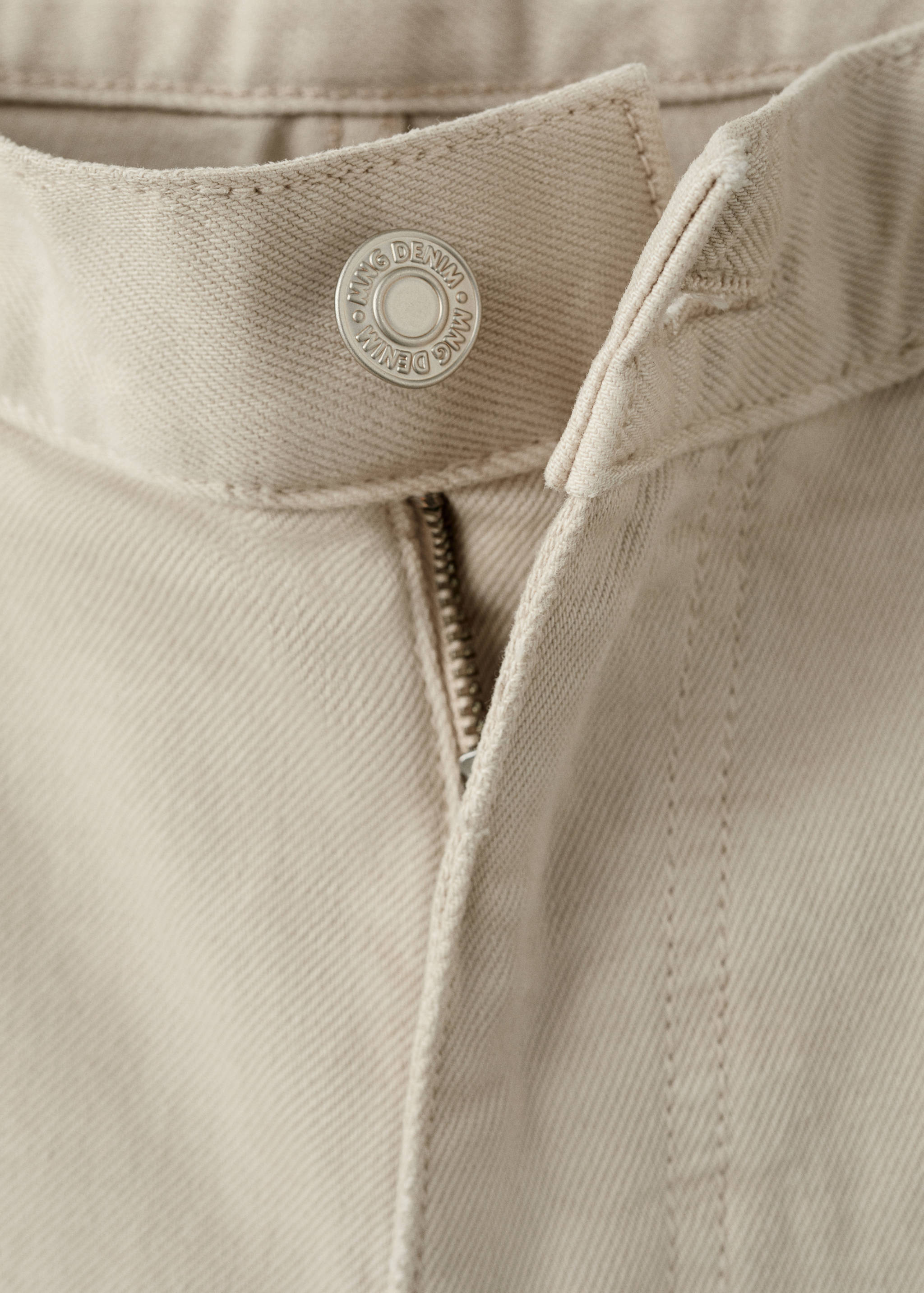 Slim-fit denim bermuda shorts - Details of the article 8