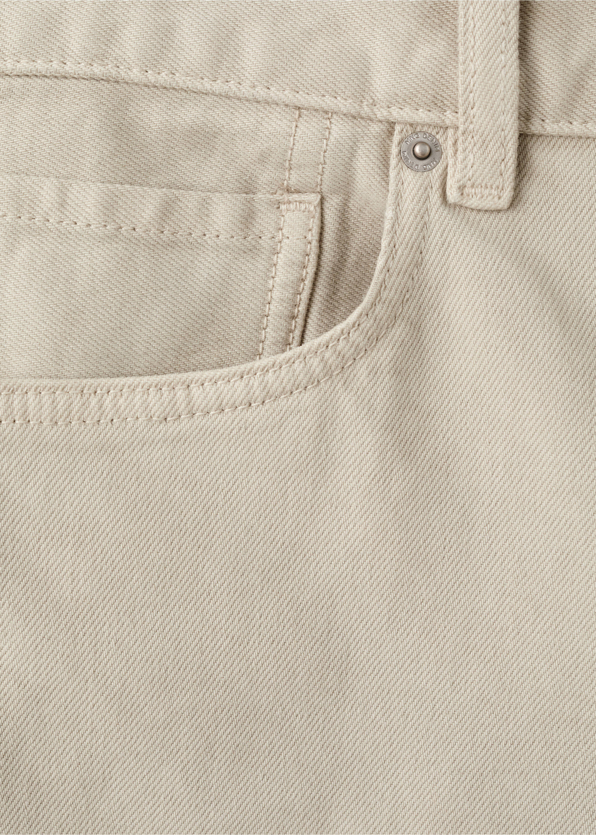 Bermuda en jean slim fit - Détail de l'article 0, Beige. Ref: 37071418-00.