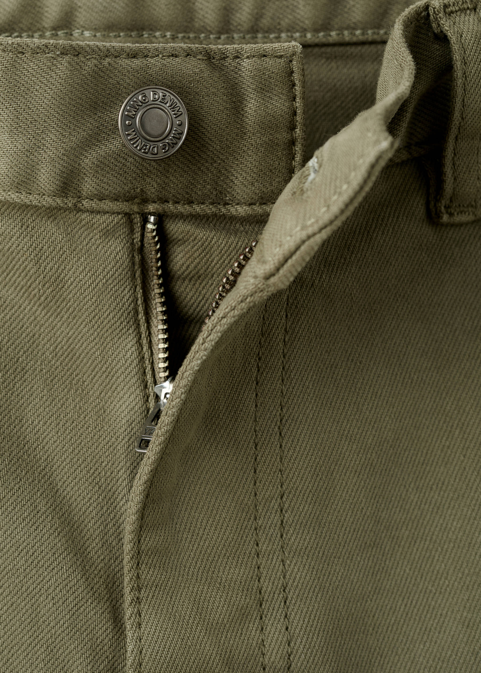 Slim-fit denim bermuda shorts - Details of the article 8