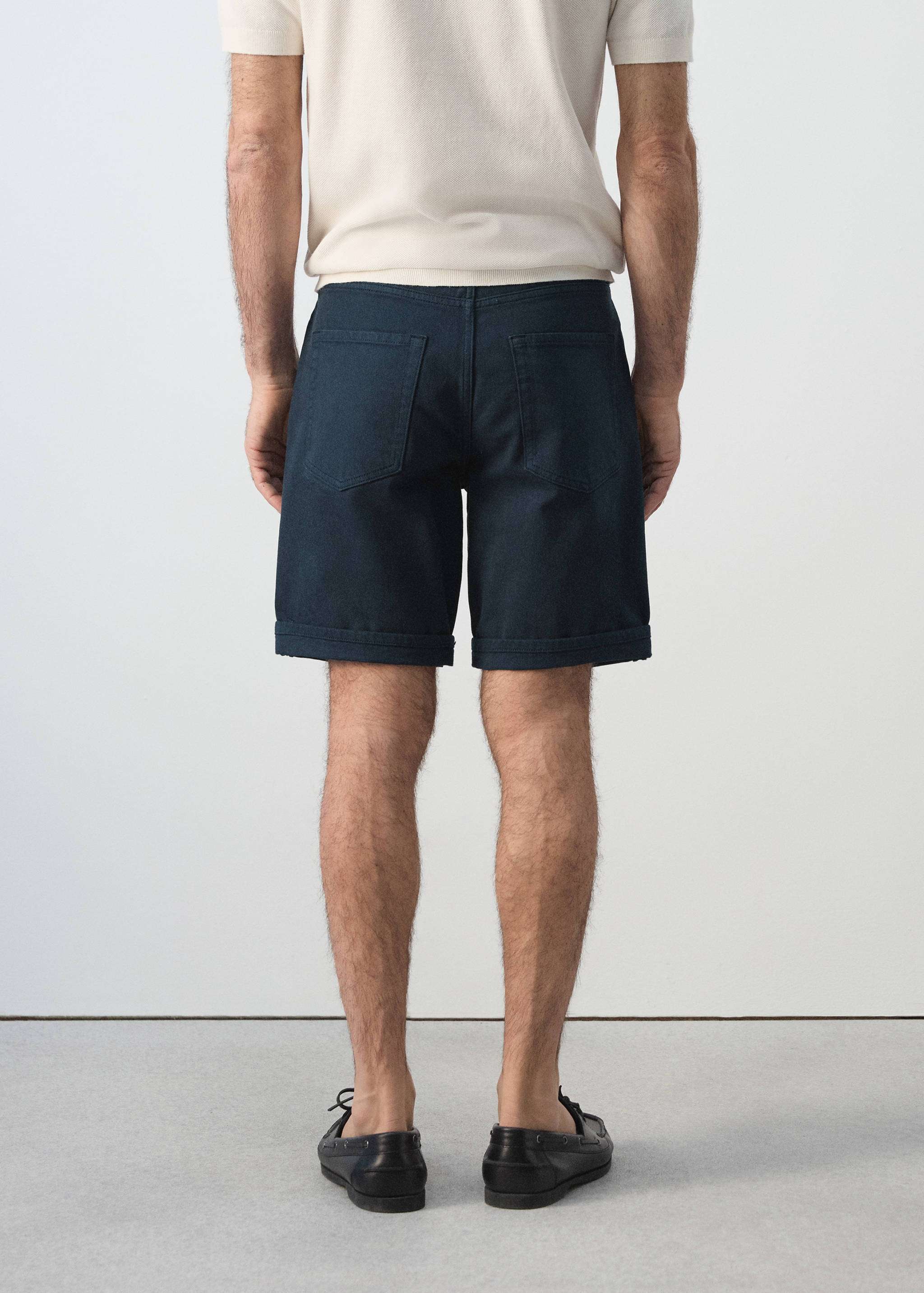 Džínové bermudy slim fit - Zadní strana zboží