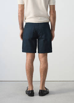 Slim-fit denim bermuda shorts — Navy 3