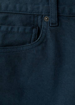 Slim-fit denim bermuda shorts — Navy 10