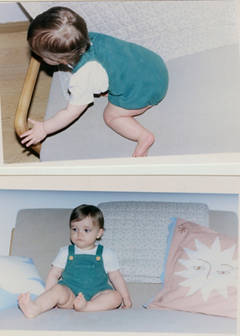 100% cotton romper — Green 1