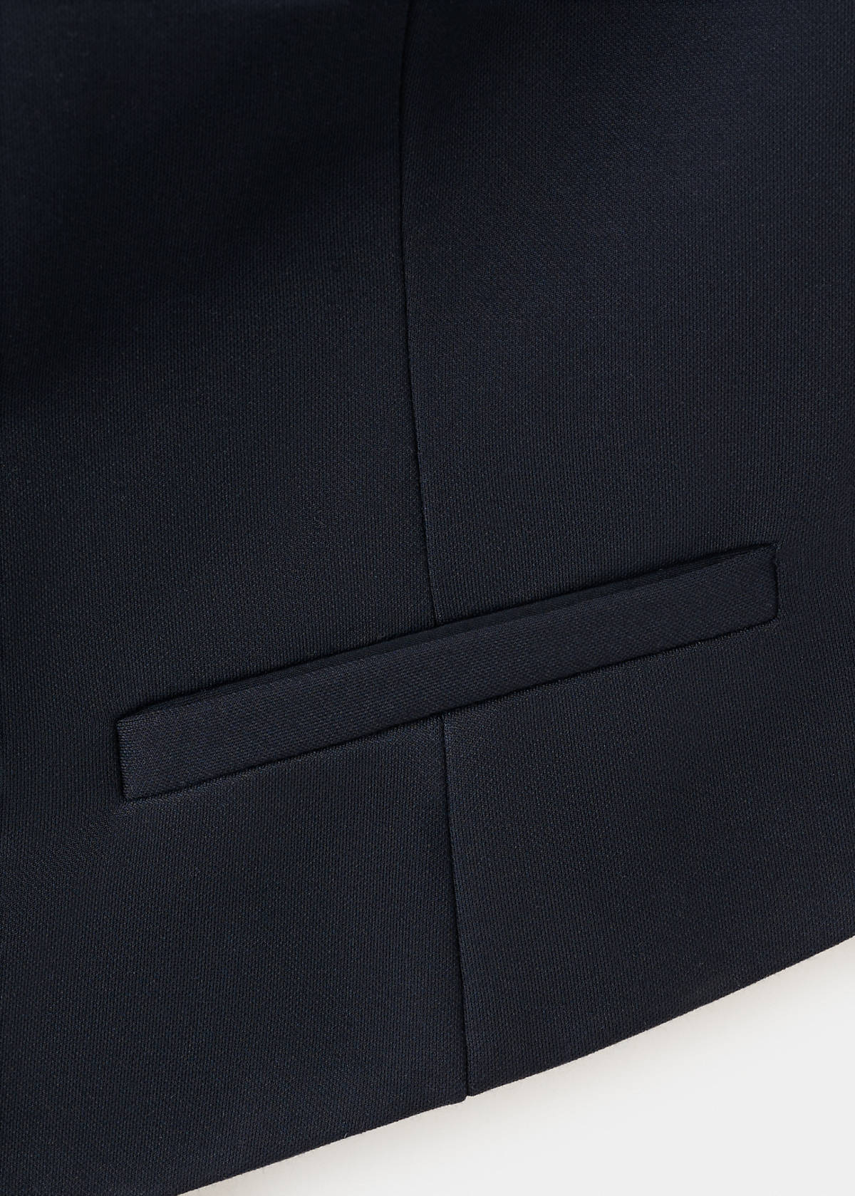 Halter-neck gilet with buttons — Navy