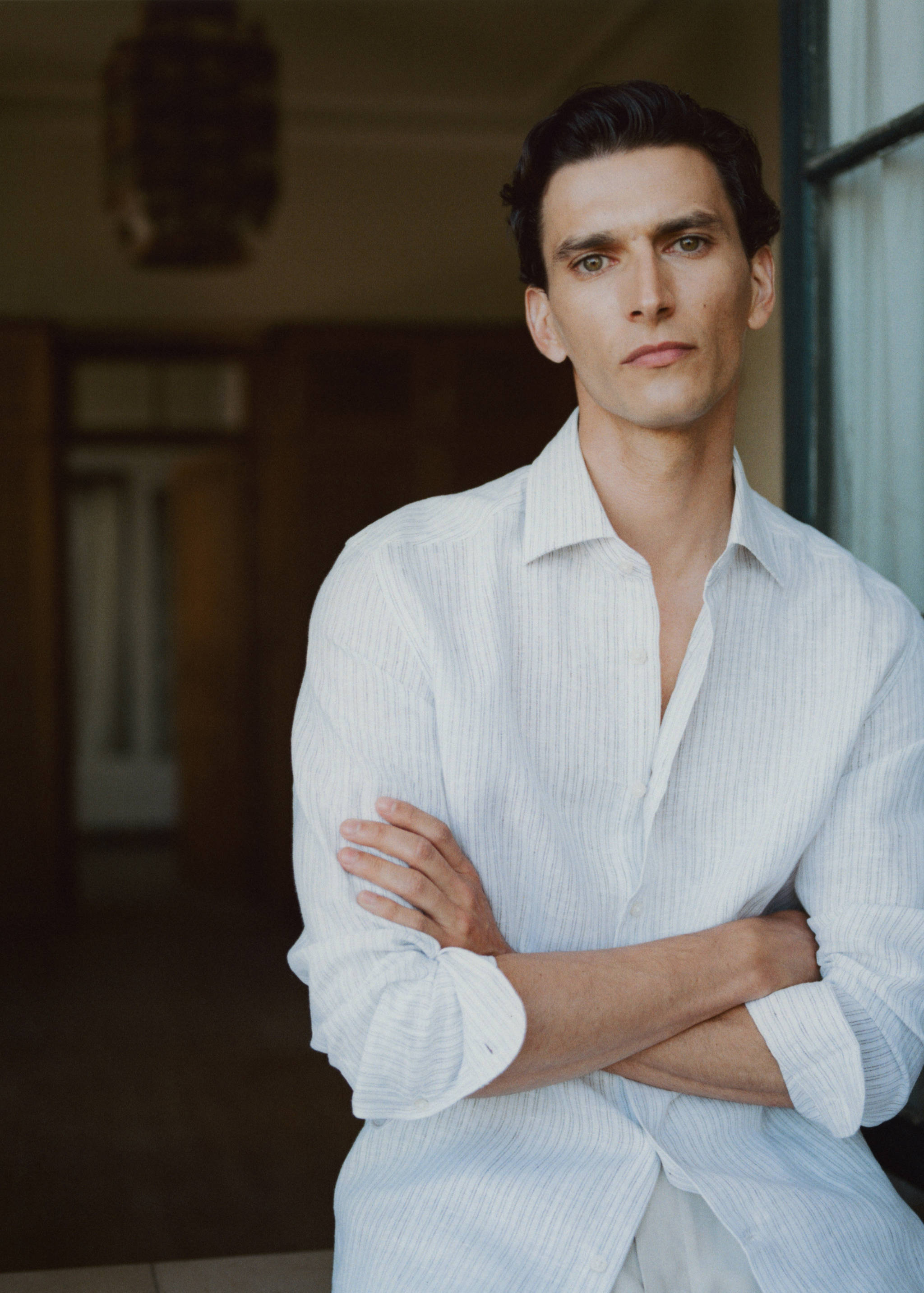 Chemise slim-fit 100 % lin - Détail de l'article 5