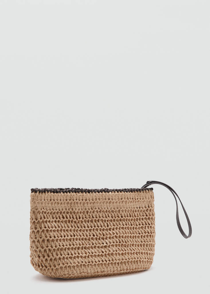 Natural fibre pouch — Beige