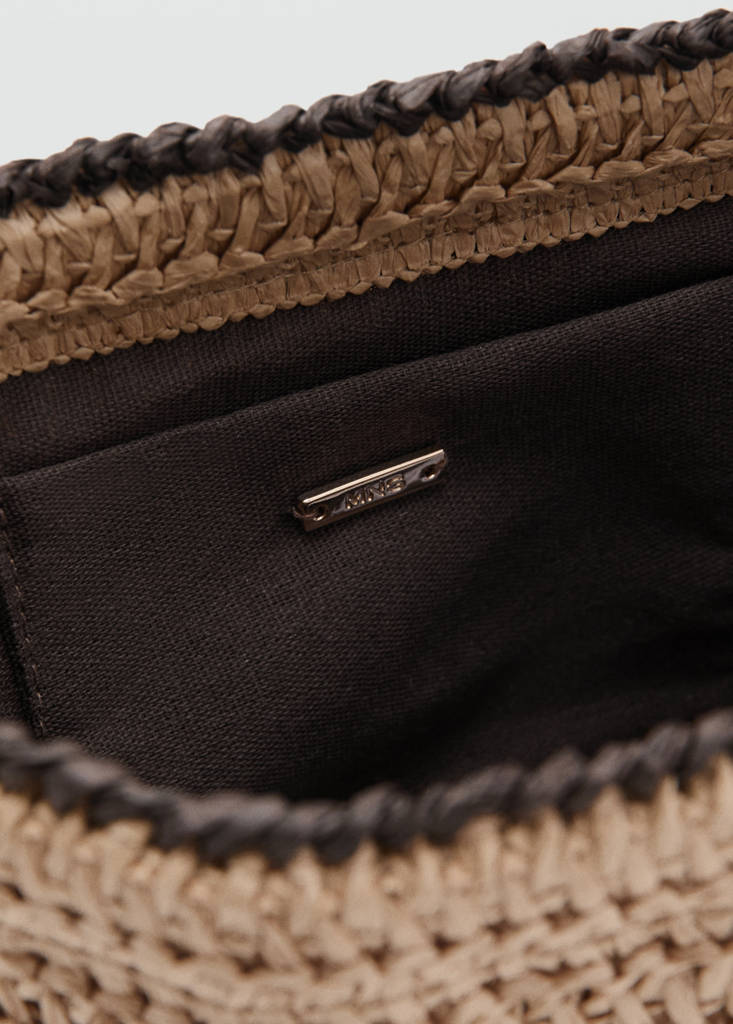 Natural fibre pouch — Beige