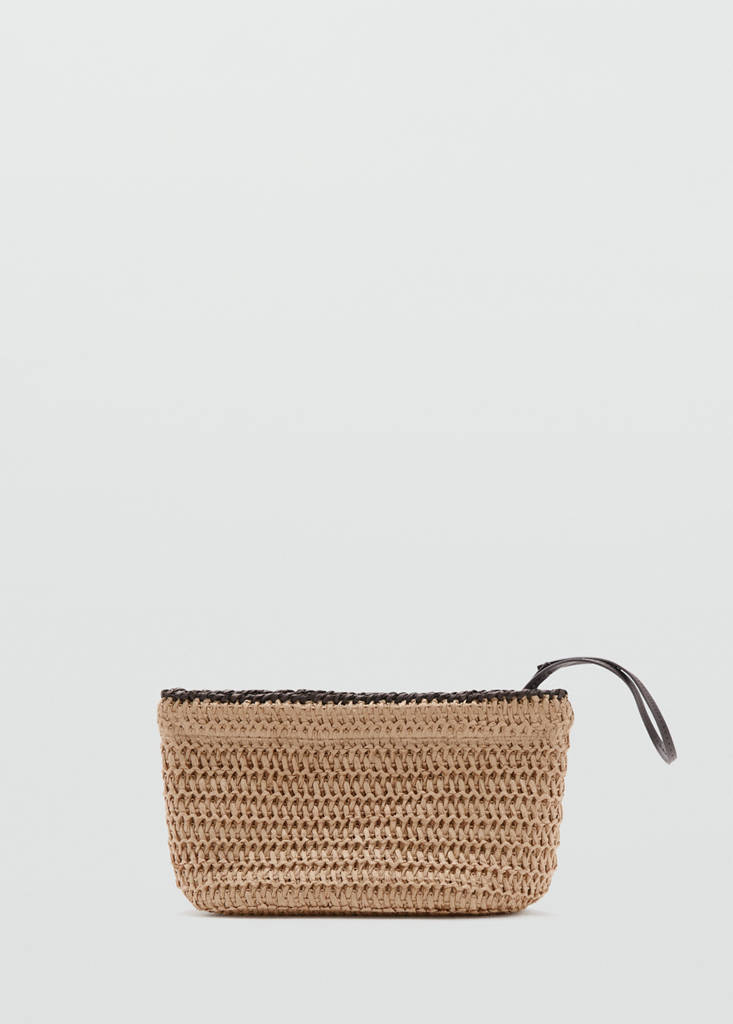 Natural fibre pouch — Beige