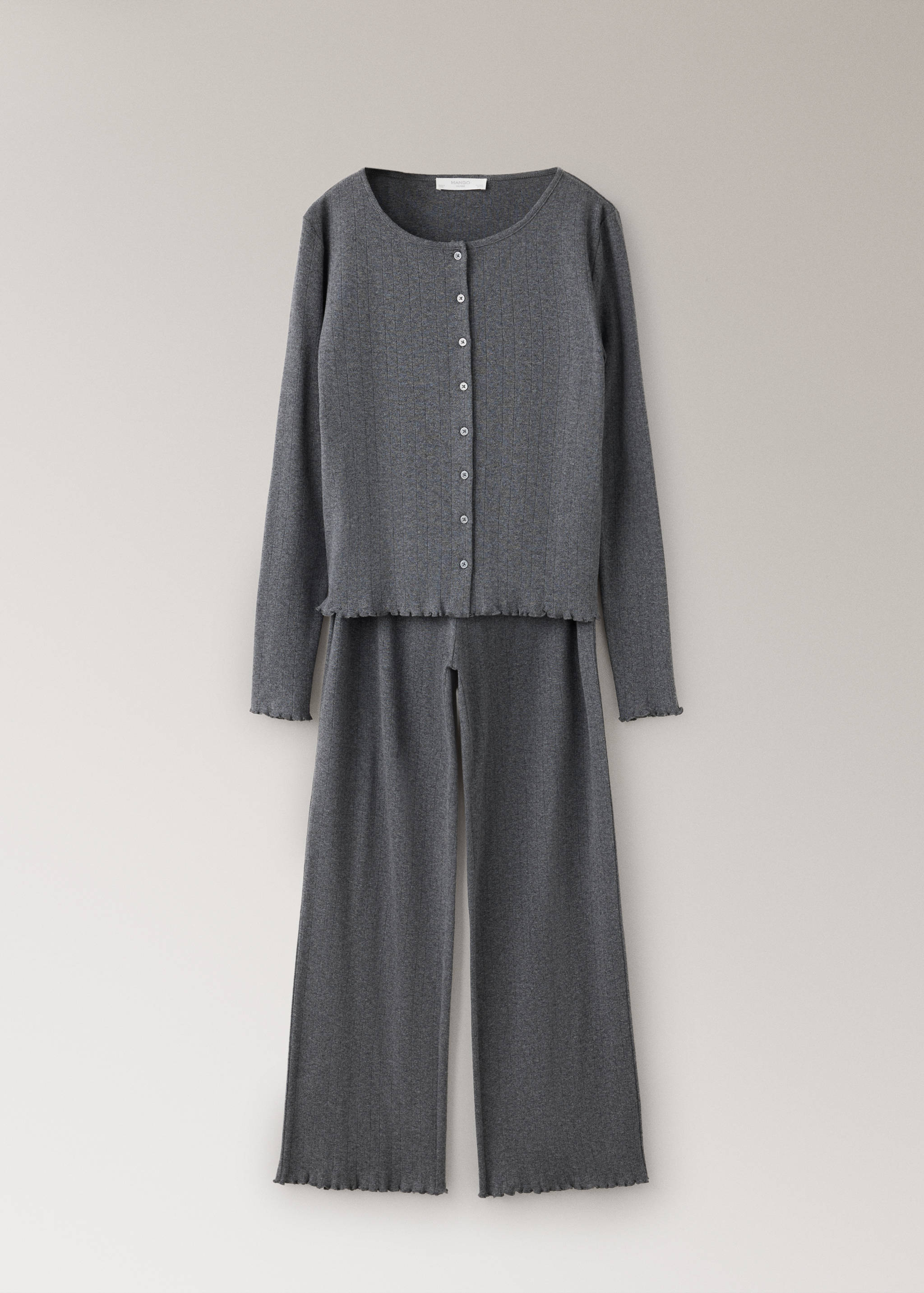 Pantalon de pyjama en coton ajouré - Article sans modèle