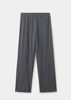 Open-knit cotton pyjama bottoms — Grey 6