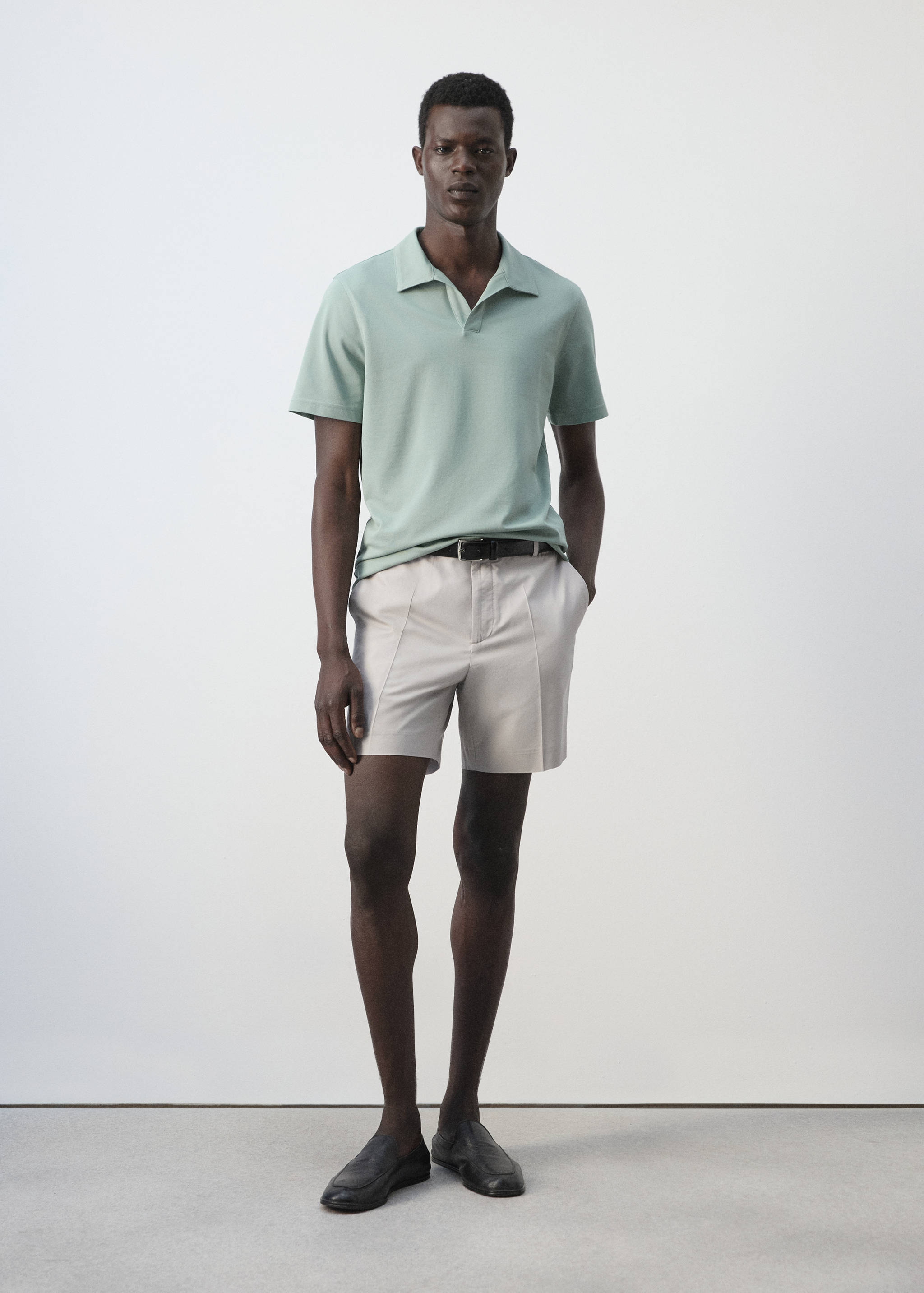 Polo piqué slim fit - Pla general