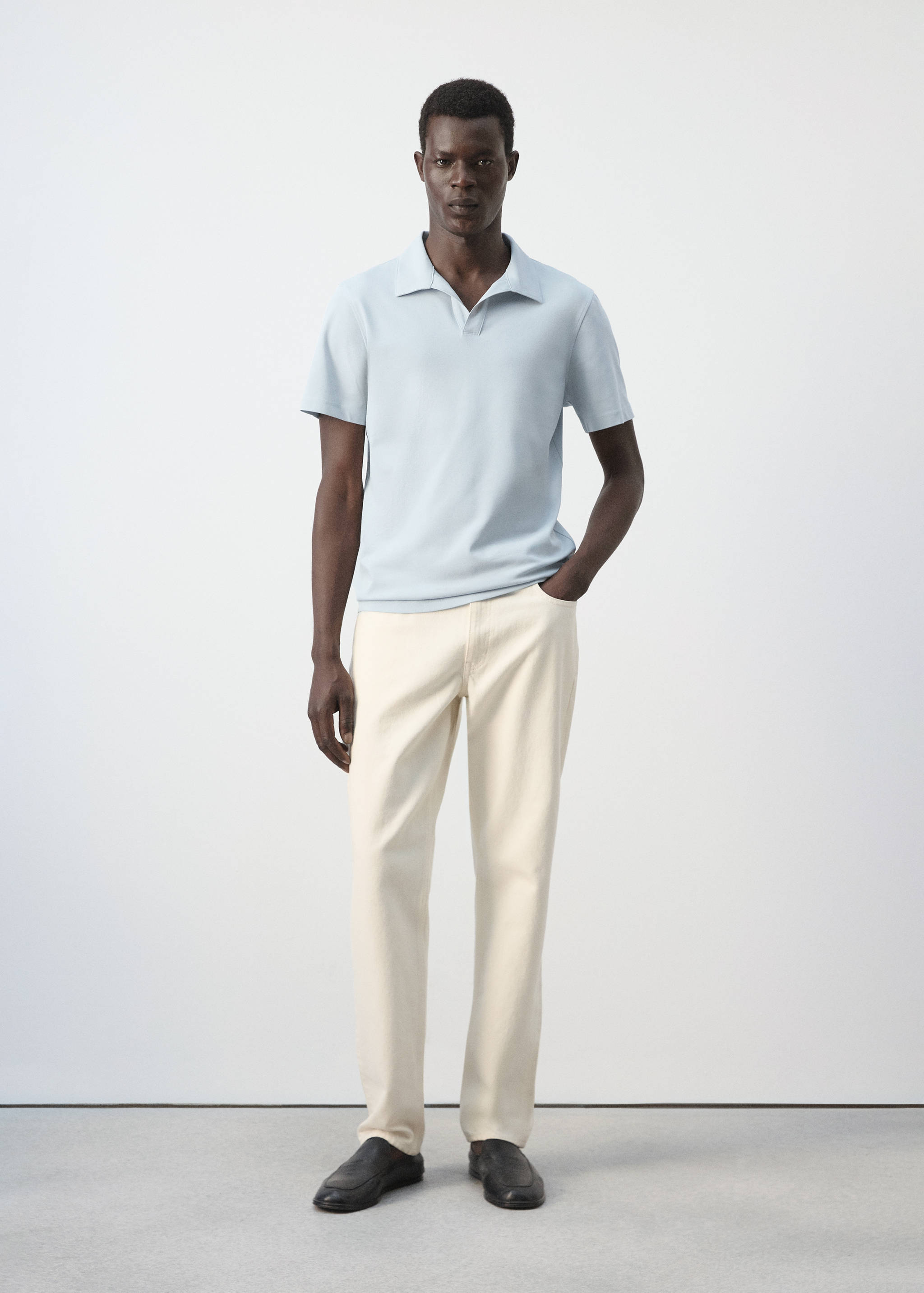 Polo piqué slim fit - Pla general