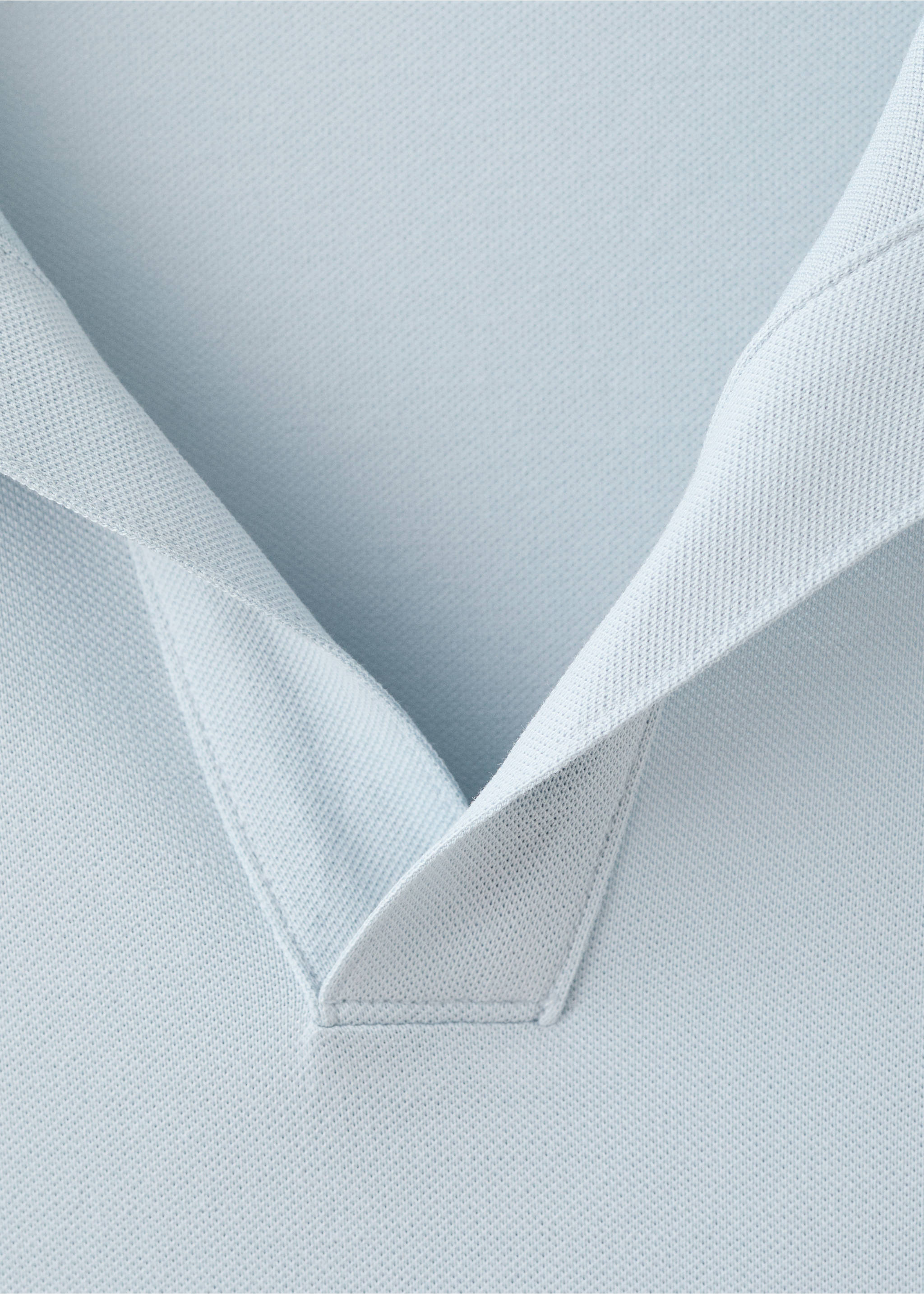 Polo piqué slim fit - Detall de l'article 0, Blau cel. Ref: 37071433-00.