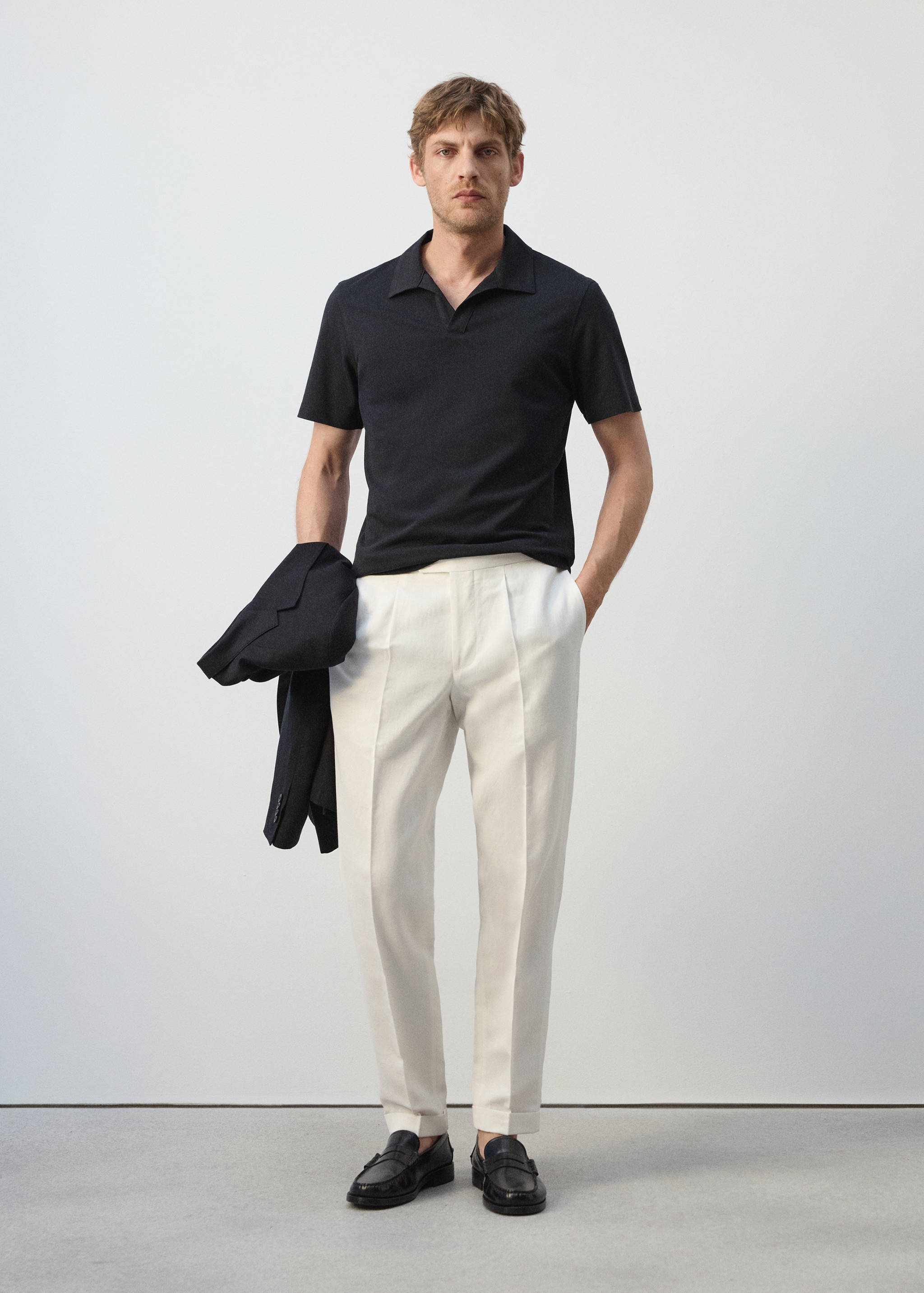 Polo piqué slim fit - Pla general