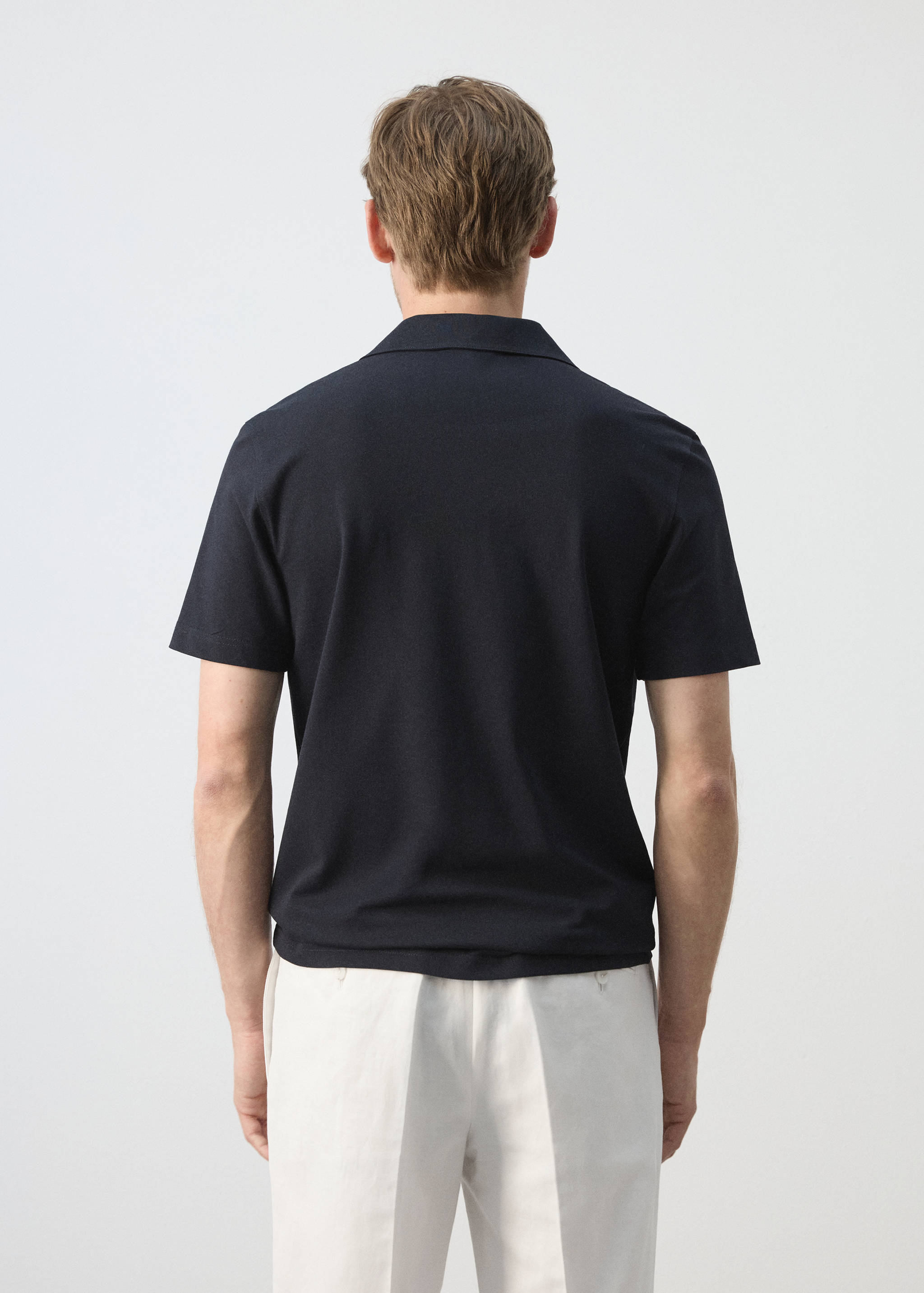 Polo piqué slim fit - Revers de l'article