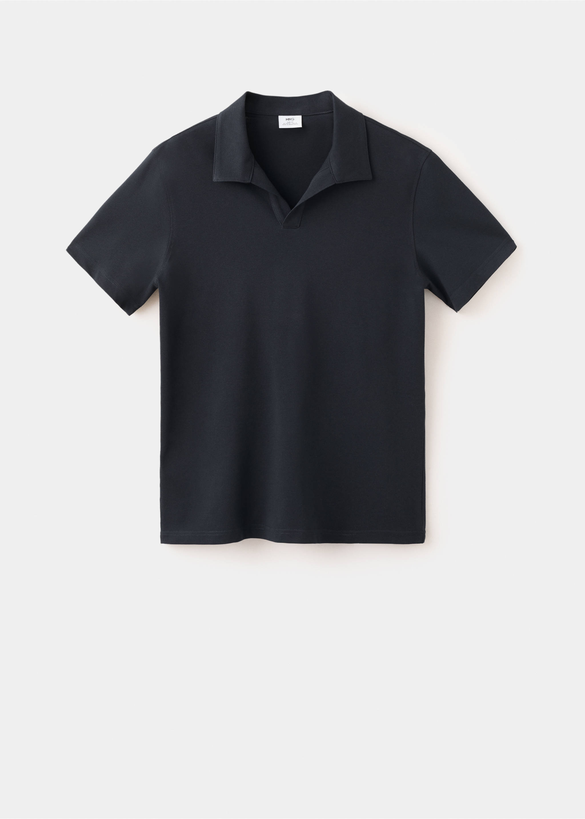 Slim fit piqué polo - Article without model, Navy. Ref: 37071433-00.