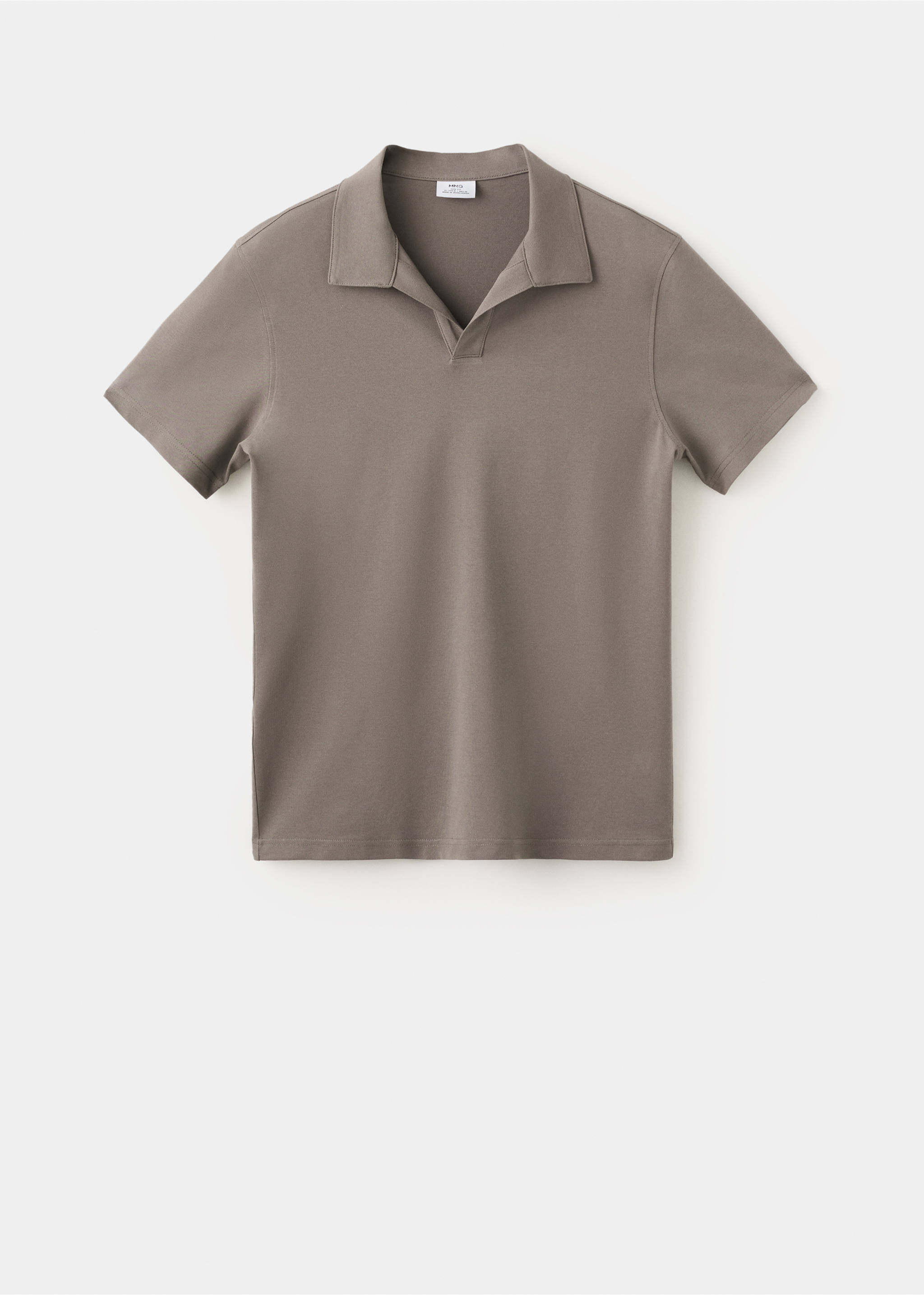 Polo piqué slim fit - Article sense model, Gris visó. Ref: 37071433-00.