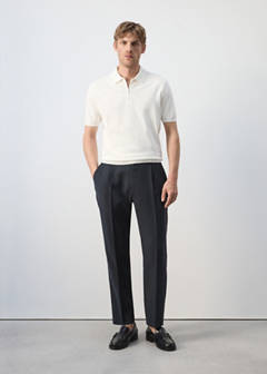 Knitted polo shirt with zip — Off White 2