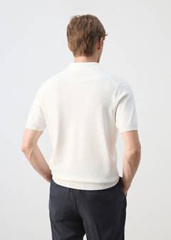 Knitted polo shirt with zip — Off White 3