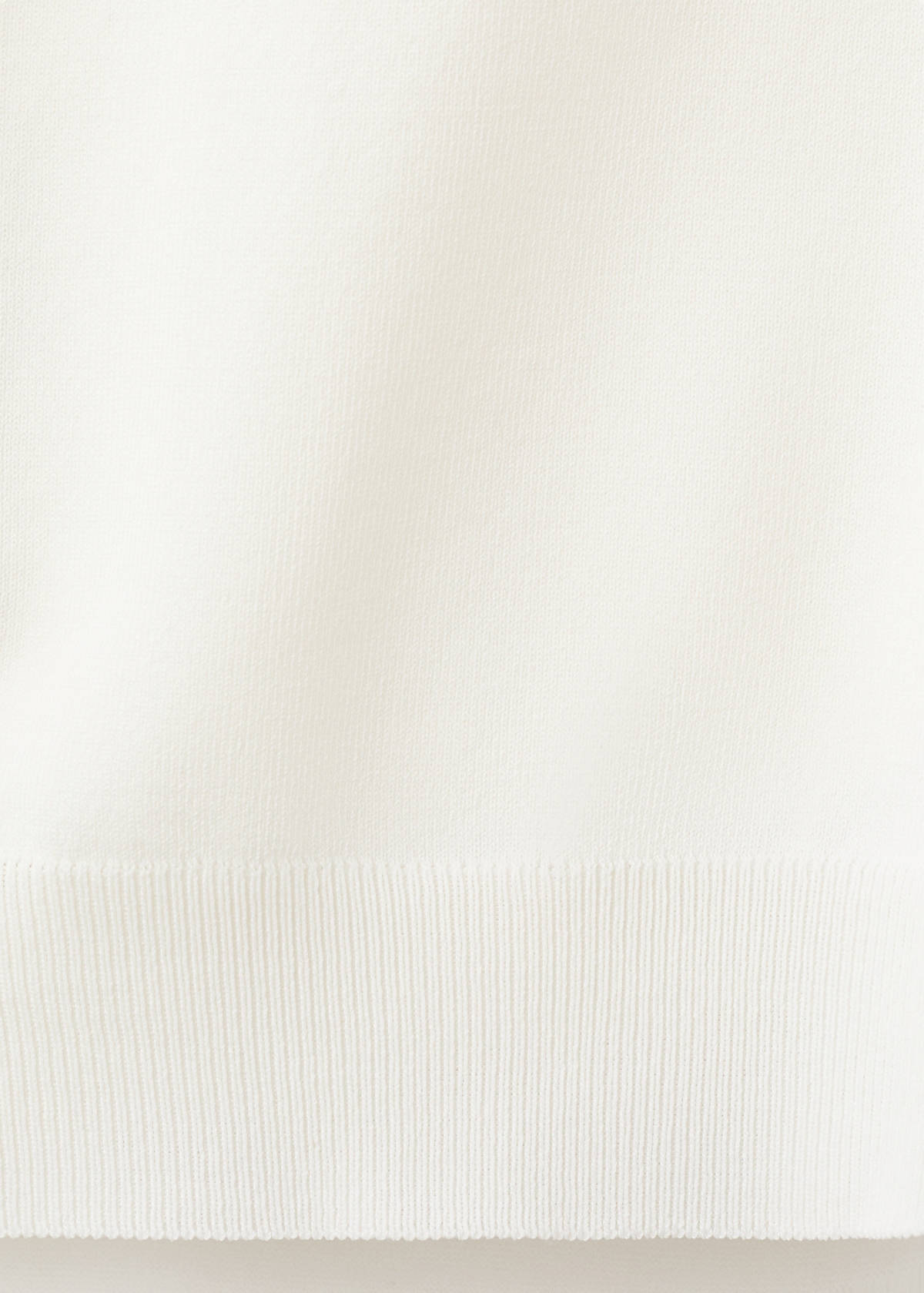 Knitted polo shirt with zip — Off White