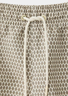 Geometric-print swimsuit — Beige 8