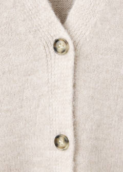 V-neck knitted cardigan — Light/Pastel Grey 6